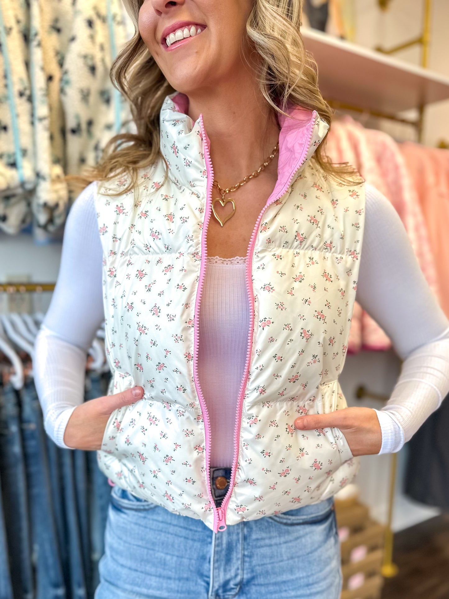 Falling For Florals Vest