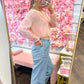 Willow Wide Leg Pull On High Rise RISEN Jeans - Medium