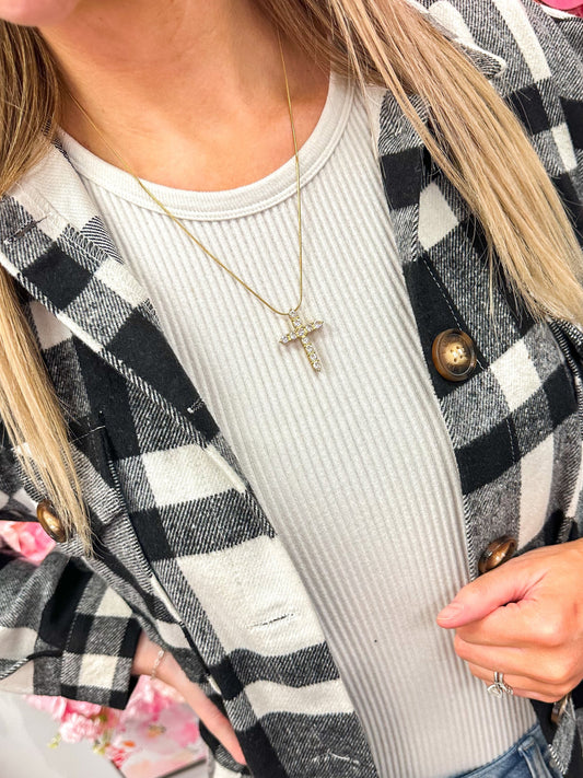 Hannah Diamond Cross Necklace