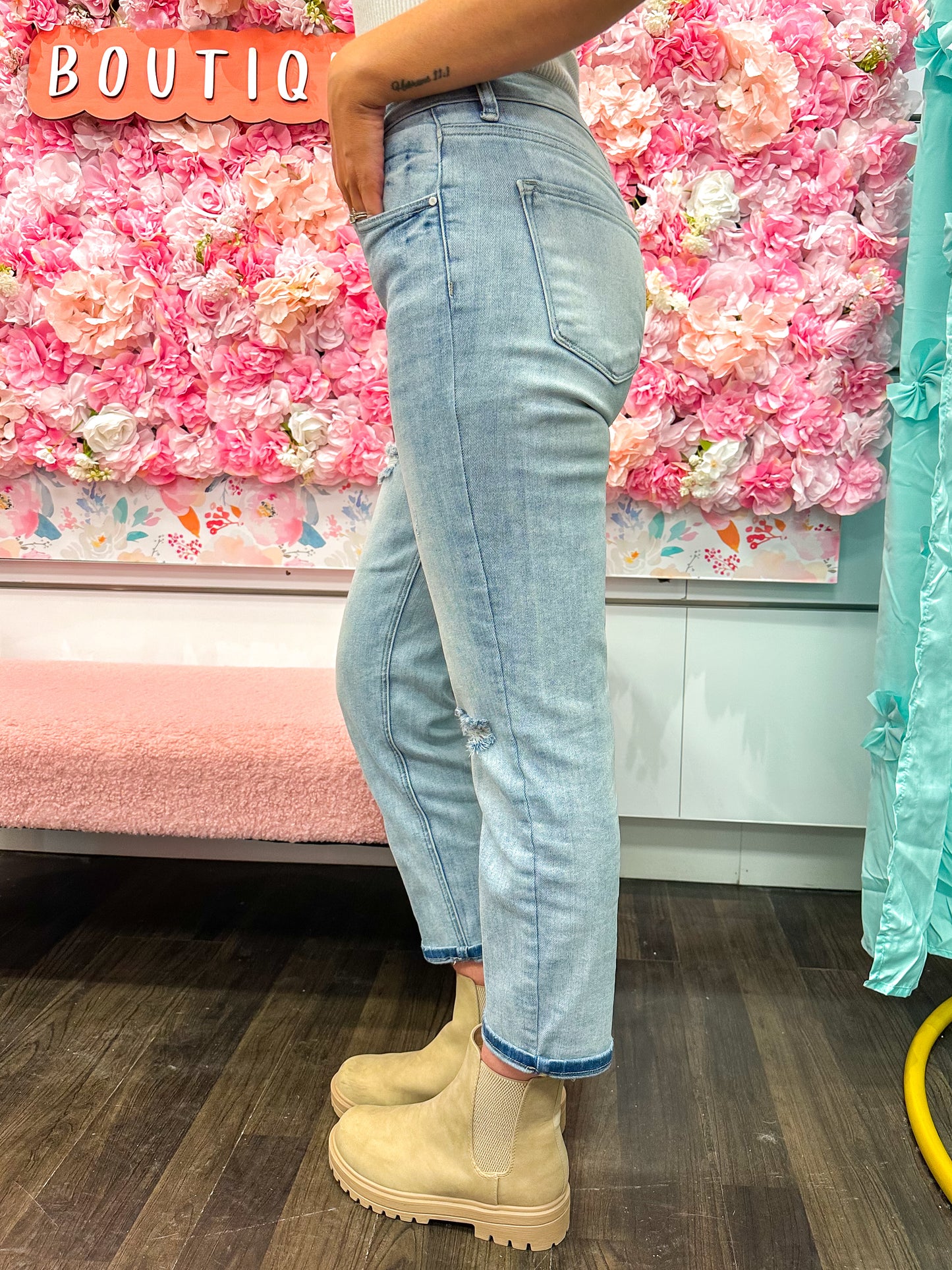 Mallory Mid Rise Relaxed Fit RISEN Jeans