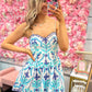 Santorini Skies Mini Dress