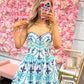 Santorini Skies Mini Dress
