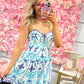 Santorini Skies Mini Dress