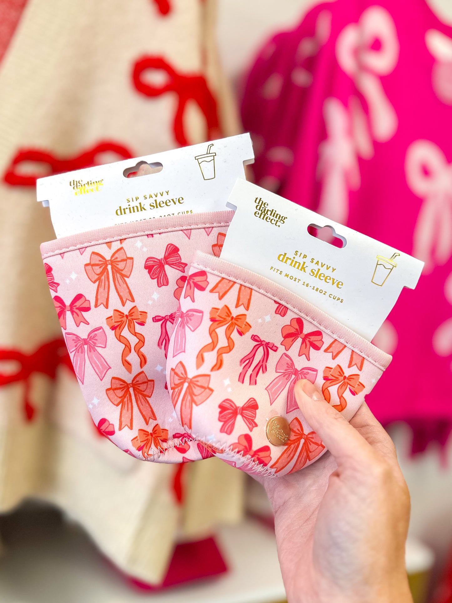 Blushing Bows Drink Sleeve