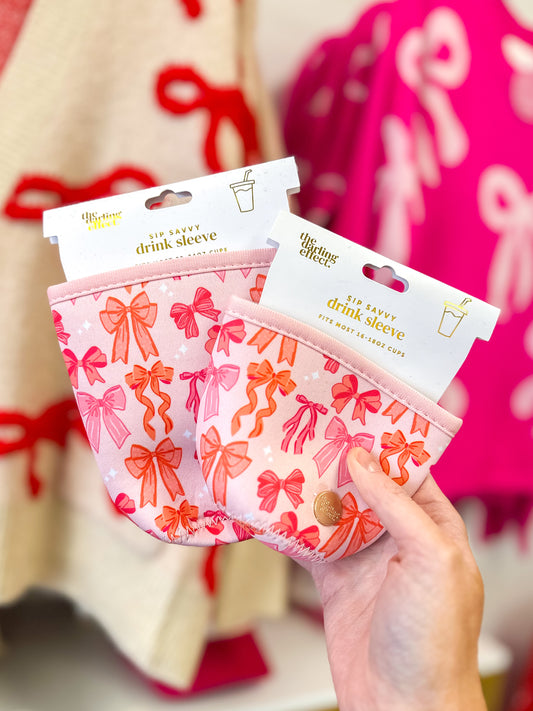 Blushing Bows Drink Sleeve