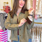 Countryside Chic Floral Shacket - Burnt Olive