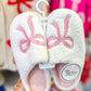Pink Bow Fuzzy Slippers