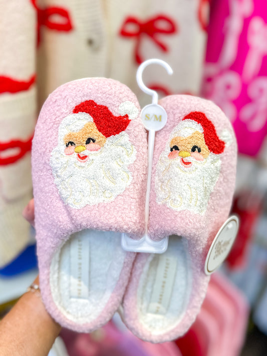 Santa Fuzzy Slippers