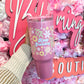 Keep Growing Floral  - 40 Oz. Light Pink Shimmer Tumbler