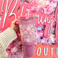 Keep Growing Floral  - 40 Oz. Light Pink Shimmer Tumbler