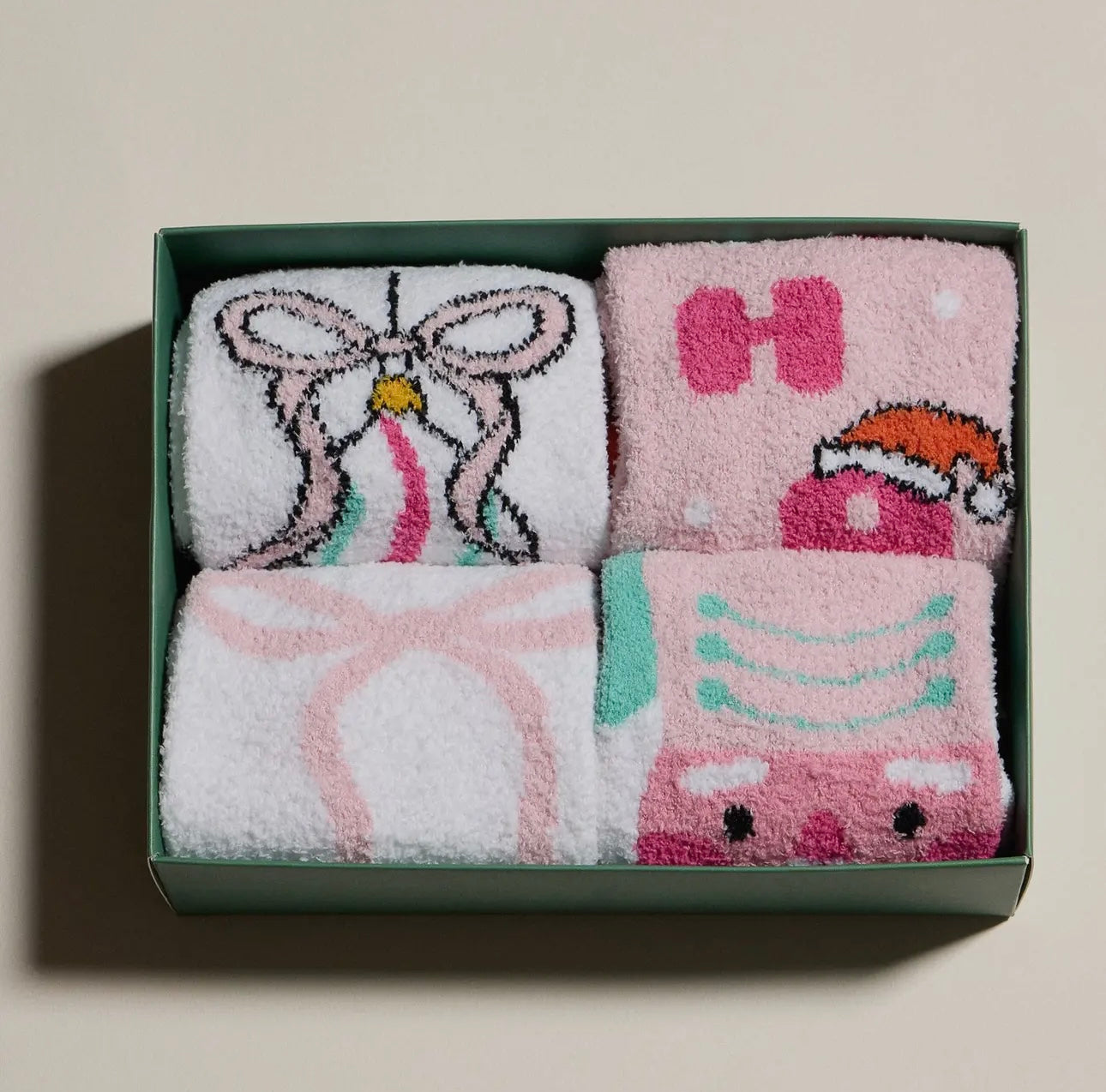 Festive Fuzzy Socks Gift Box