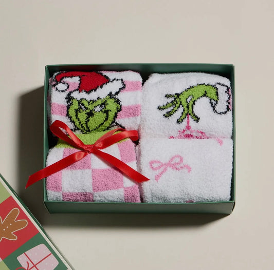 Green Monster Fuzzy Socks Gift Set