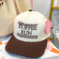 Coffee Run - Brown Vintage Trucker Hat