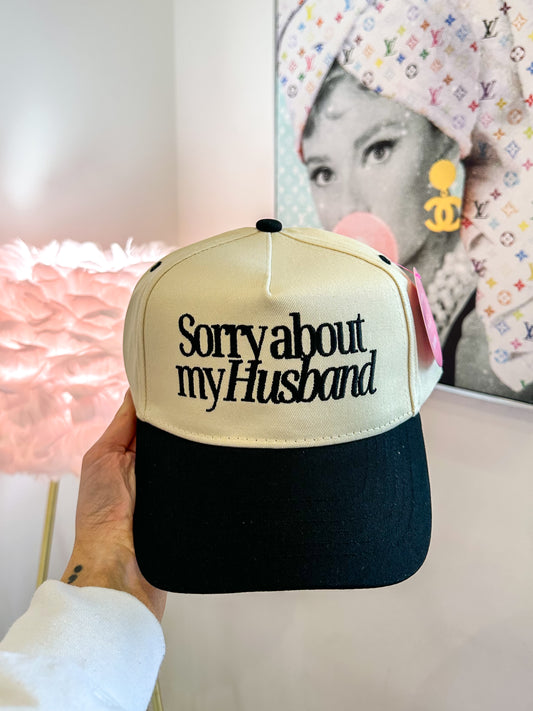 Sorry About My Husband - Vintage Trucker Hat