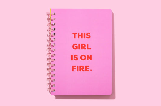 This Girl Is On Fire Notebook