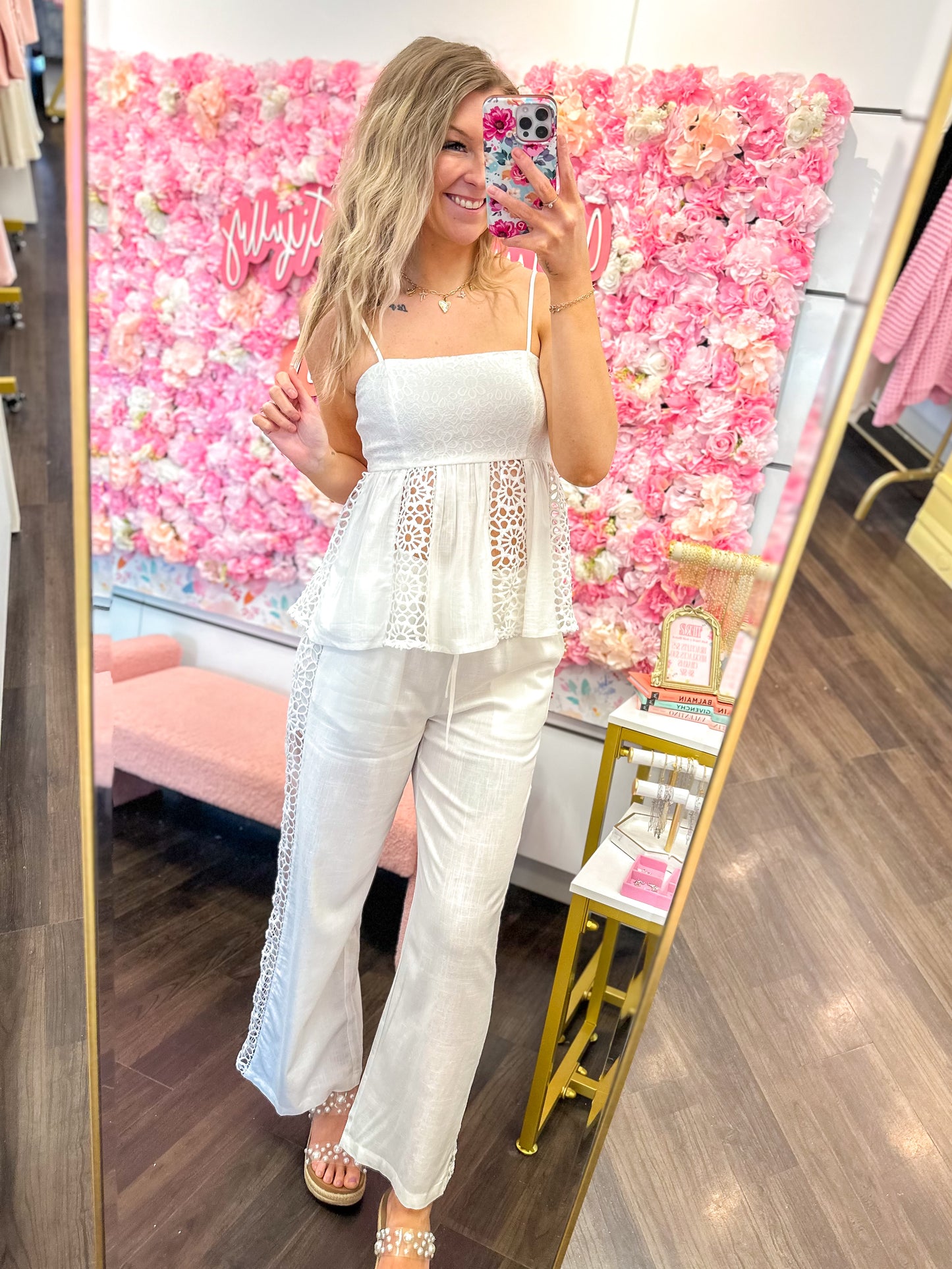 Cove Breeze Crochet Lace Pants