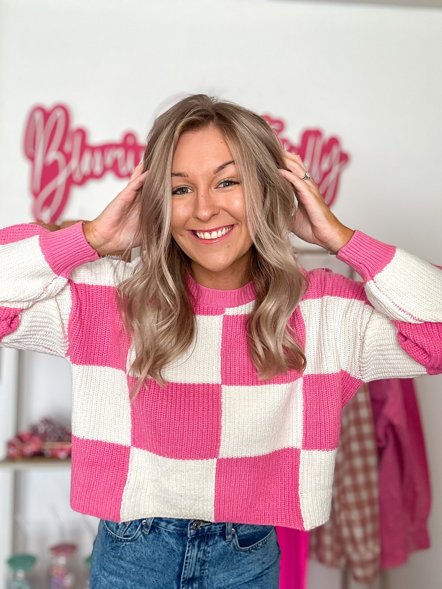 Coco Comfy Colorblock Sweater Top - Pink