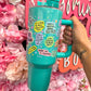 My Mental Breakdown Cup - 40 Oz. Green Shimmer Tumbler