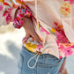 Rosie Floral Print Hoodie Windbreaker