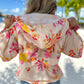 Rosie Floral Print Hoodie Windbreaker