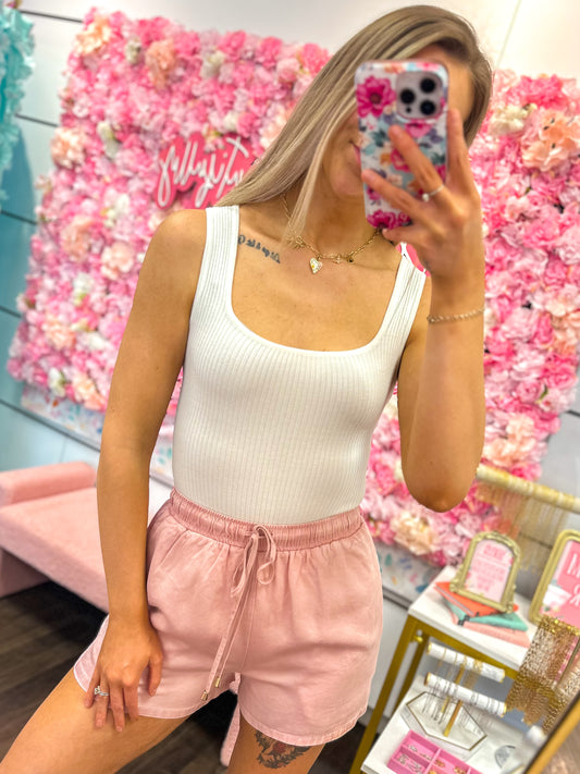 Sienna Square Neck Ribbed Bodysuit