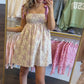 Talia Tie Strap Floral Mini Dress